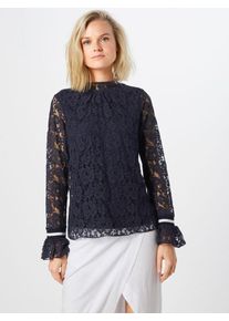 Rich & Royal Rich & Royal, Damen Bluse 'Longsleeve', Navy / Weiß