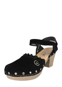 Rieker, Damen Sandalette, Schwarz