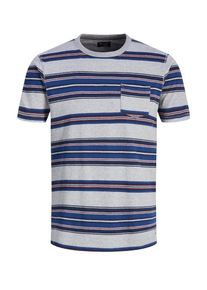 Jack & Jones JACK & JONES, Herren T-Shirt, Blau / Nachtblau / Graumeliert / Rot