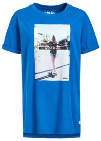 Khujo, Damen T-Shirt ' Anne 80's Madness', Blau