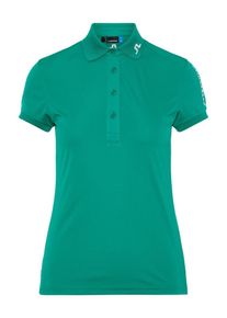 J. Lindeberg J.Lindeberg, Damen Shirt 'Tour Tech', Jade / Weiß