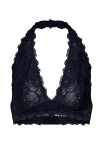 Free People, Damen Neckholder-BH aus Spitze, Schwarz