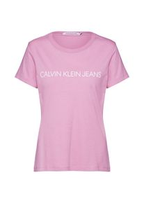 Calvin Klein Jeans, Damen T-Shirt 'INSTITUTIONAL LOGO', Rosa
