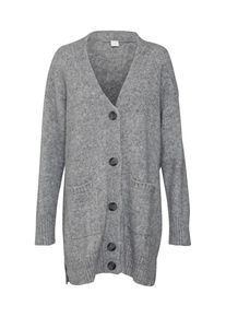 BOSS, Damen Strickjacke 'Ilollal', Silbergrau