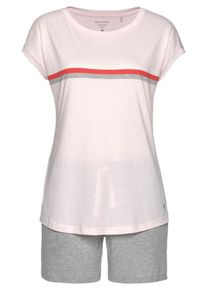 Marc O'Polo Marc O'Polo, Damen Shorty, Graumeliert / Pastellpink / Rot / Wei&szlig;