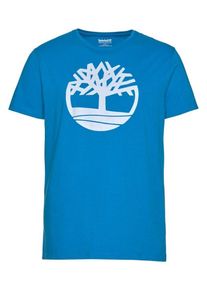 Timberland, Herren Shirt, Blau / Weiß
