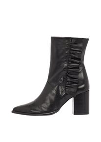 Bianco, Damen Stiefeletten 'Nicki Lederrüschen', Schwarz