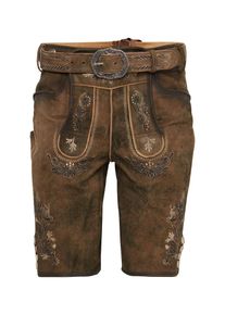 Marjo, Herren Lederhose 'Anton inkl. Gürtel', Braun