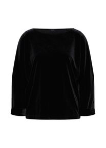 Opus, Damen Sweatshirt 'Ganya velvet', Schwarz