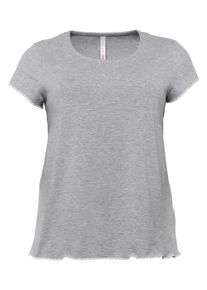 sheego Basic, Damen T-Shirt, Graumeliert