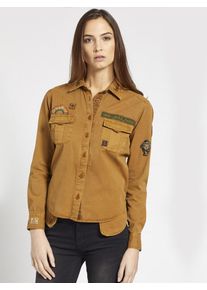Khujo, Damen Bluse 'GALETTA', Ocker / Honig