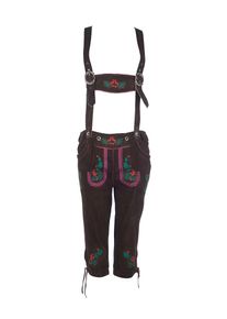 Maze, Damen Trachtenhose 'Lain', Braun / Gr&uuml;n / Pink / Orangerot
