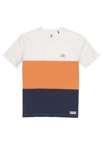 Element, Herren T-Shirt 'Mitch', Nachtblau / Orange / Weiß