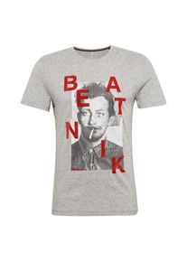 Tom Tailor, Herren T-Shirt, Grau / Rot / Wei&szlig;