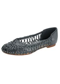 Heine, Damen Ballerina, Basaltgrau