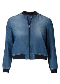 sheego Trend, Damen Jeansblouson, Blue Denim