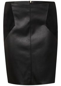 Street One, Damen - Röcke 'Maja L52 PU Skirt', Schwarz