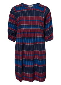JUNAROSE, Damen Kleid, Navy / Kirschrot