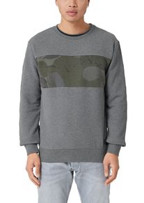 Q/S Designed By, Herren Sweatshirt, Grau / Dunkelgrau