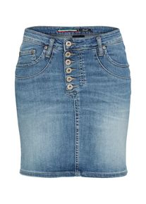 PLEASE, Damen Jeansrock, Blue Denim