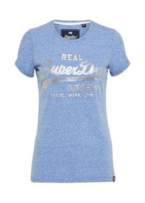 Superdry, Damen T-Shirt, Blaumeliert