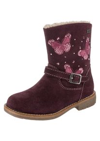Lurchi, M&auml;dchen Winterstiefel, Chamois / Rosa / Dunkelrot / Naturwei&szlig;