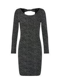 Only, Damen Kleid, Schwarz / Silber