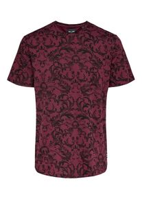 Only & Sons Only & Sons, Herren T-Shirt, Weinrot / Schwarz