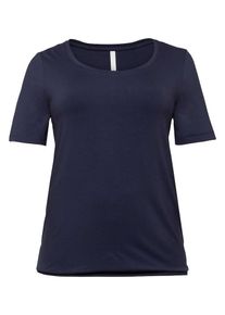 sheego Basic, Damen T-Shirt, Marine