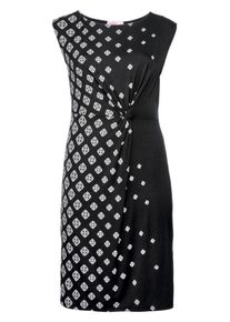 sheego Class, Damen Jerseykleid, Schwarz / Weiß