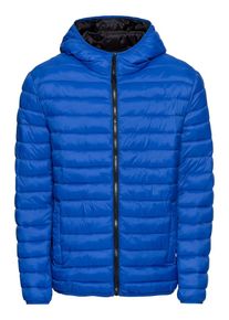 Review, Herren Übergangsjacke 'Solid', Royalblau / Schwarz