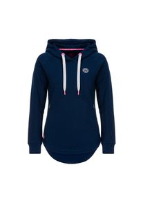 BIDI BADU, Damen Kapuzenpullover 'Elia Basic', Dunkelblau / Wei&szlig;