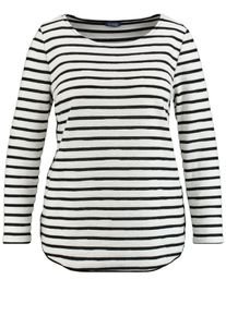 SAMOON, Damen T-Shirt, Schwarz / Weiß