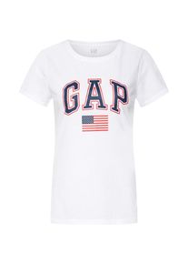 GAP, Damen Shirt 'FLAG TEE- US', Nachtblau / Hellrot / Wei&szlig;