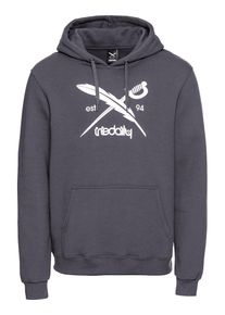 Iriedaily, Herren Kapuzen-Sweatshirt 'Daily Flag', Basaltgrau / Weiß