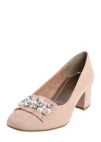 Marco Tozzi, Damen Pumps mit Ziersteinen und Tassel, Ros&eacute;