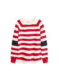 Mango, Damen Pullover 'Altea', Creme / Rot