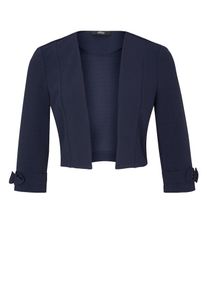 s.Oliver BLACK LABEL, Damen Bolero-Blazer mit Zierschleifen, Navy