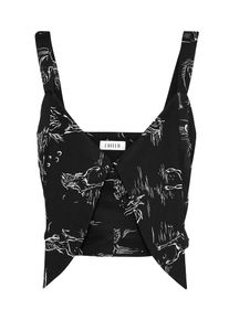 EDITED, Damen Top 'Luise', Schwarz / Wei&szlig;