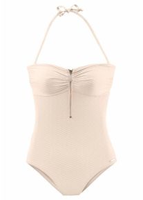 Bruno Banani, Damen Bandeau-Badeanzug, Creme