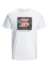 Jack & Jones JACK & JONES, Herren T-Shirt, Mischfarben / Wei&szlig;