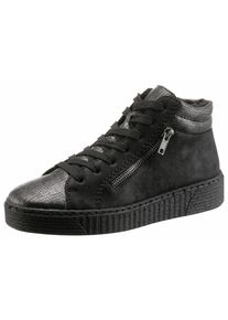 Rieker, Damen Sneaker, Anthrazit / Schwarz