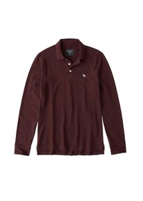 Abercrombie & Fitch Abercrombie & Fitch, Herren Polo 'LS STRETCH POLO', Burgunder