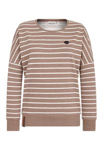 Naketano, Damen Sweatshirt, Hellbraun / Weiß