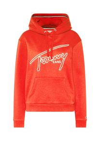 Tommy Jeans, Damen Sweatshirt 'TJW TOMMY SIGNATURE HOODIE', Rot