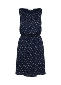 Tom Tailor Denim, Damen Kleid 'Easy Print', Navy / Weiß