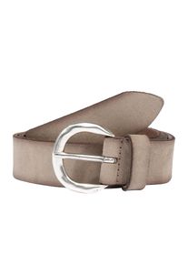Vanzetti, Damen Veloursledergürtel 3.0cm, Taupe