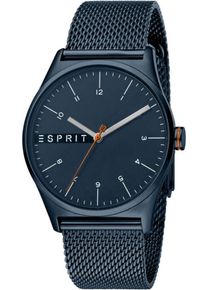 Esprit, Herren Quarzuhr 'ES1G034M0095', Pastellblau / Dunkelorange / Silber