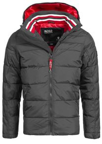 INDICODE JEANS, Herren Winterjacke 'Philpot', Dunkelgrau