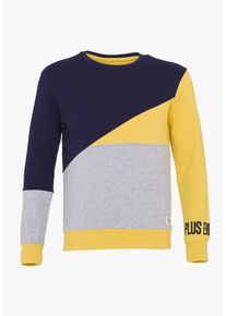 PLUS EIGHTEEN, Herren Sweatshirt, Gelb / Mischfarben